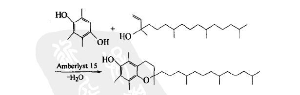 amberlyst15催化三甲基对苯二酚与异叶绿醇反应合成维生素E